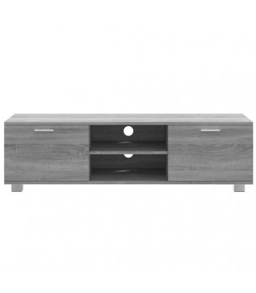 vidaXL TV Cabinet Grey Sonoma 140x40.5x35 cm Engineered Wood