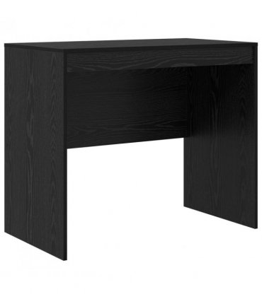 vidaXL Desk with Drawer with Shelf with Storage 2 pcs Black Oak