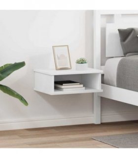 vidaXL Bedside Table 2 pcs White 40 x 31 x 15 cm Engineered Wood