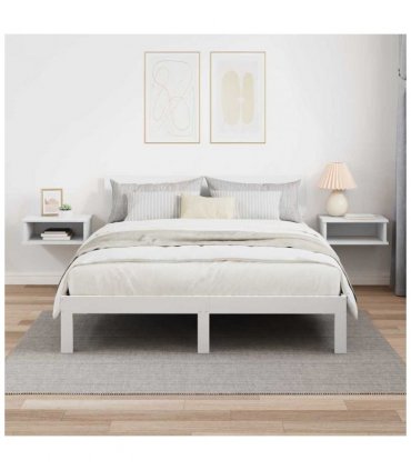 vidaXL Bedside Table 2 pcs White 40 x 31 x 15 cm Engineered Wood