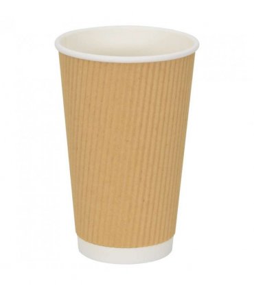 vidaXL Paper Coffee Cups 500 pcs 16oz 400ml Brown