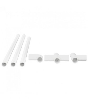 vidaXL PVC Pipe 29 pcs White PP and PE