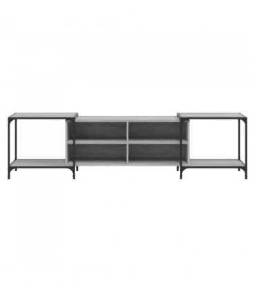 vidaXL TV Cabinet Grey Sonoma 203x37x50 cm Engineered Wood