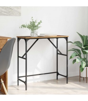 vidaXL Console Table Old Wood 75 x 32 x 75 cm Engineered Wood