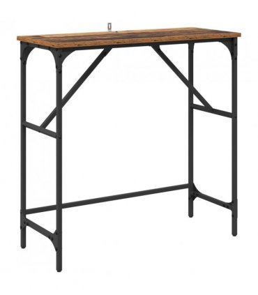 vidaXL Console Table Old Wood 75 x 32 x 75 cm Engineered Wood
