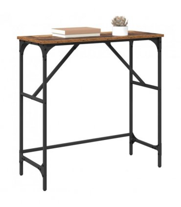 vidaXL Console Table Old Wood 75 x 32 x 75 cm Engineered Wood