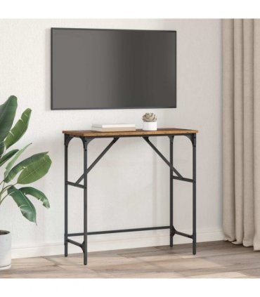 vidaXL Console Table Old Wood 75 x 32 x 75 cm Engineered Wood