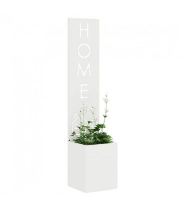 vidaXL Garden Privacy Screen White 32 x 32 x 150 cm Cold-rolled steel