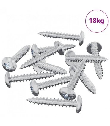 vidaXL Self Tapping Nail 9231 pcs Zinc-coated Steel