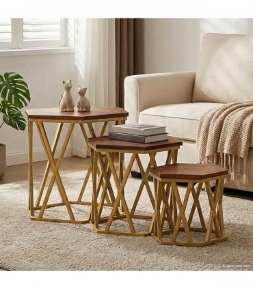 vidaXL Coffee Tables Brown 55 x 55 x 50 cm Solid Mango Wood