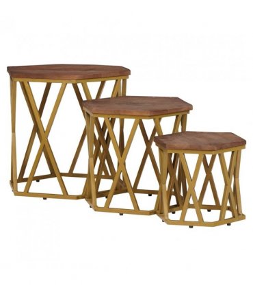 vidaXL Coffee Tables Brown 55 x 55 x 50 cm Solid Mango Wood