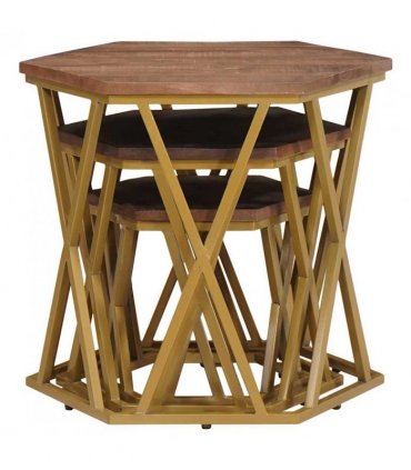 vidaXL Coffee Tables Brown 55 x 55 x 50 cm Solid Mango Wood