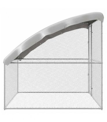 vidaXL Chicken Cage Silver 2 x 2 x 2 m Galvanised Steel