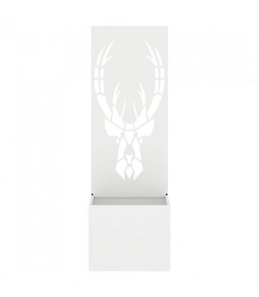 vidaXL Garden Privacy Screen White 50 x 150 cm Cold-rolled steel