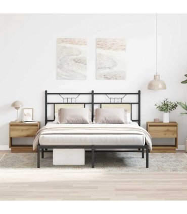 vidaXL Nightstand 2 pcs Artisan Oak 45 x 34 x 44 cm Engineered Wood