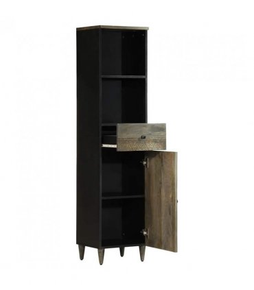 vidaXL Bathroom Cabinet 38x33x160 cm Solid Wood Mango