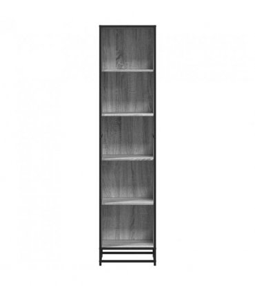 vidaXL Book Cabinet Grey Sonoma 40x35x170.5 cm Engineered Wood