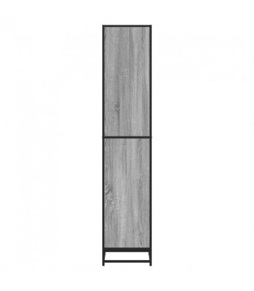 vidaXL Book Cabinet Grey Sonoma 40x35x170.5 cm Engineered Wood