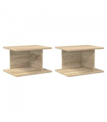 vidaXL Bedside Table 2 pcs Sonoma Oak 40 x 30 x 25 cm Engineered Wood