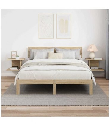vidaXL Bedside Table 2 pcs Sonoma Oak 40 x 30 x 25 cm Engineered Wood