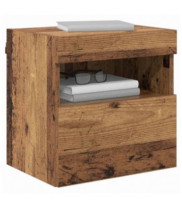 vidaXL TV Wall Cabinet Old Wood 40 x 30 x 40 cm Engineered Wood