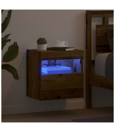 vidaXL TV Wall Cabinet Old Wood 40 x 30 x 40 cm Engineered Wood