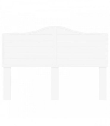 vidaXL Headboard White Engineered wood