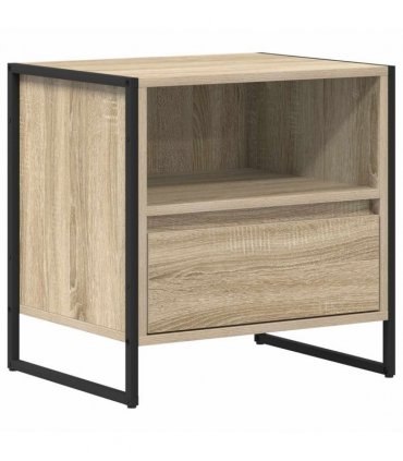vidaXL Bedside Table Sonoma 50 x 39.5 x 50 cm Engineered Wood