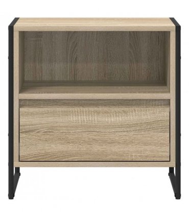 vidaXL Bedside Table Sonoma 50 x 39.5 x 50 cm Engineered Wood