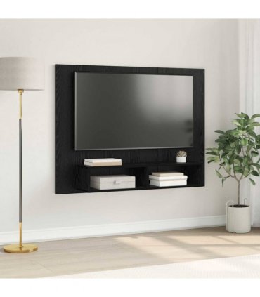 vidaXL TV Cabinet Set Black Oak 120 x 23.5 x 90 cm Engineered Wood