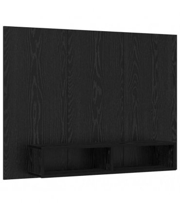 vidaXL TV Cabinet Set Black Oak 120 x 23.5 x 90 cm Engineered Wood