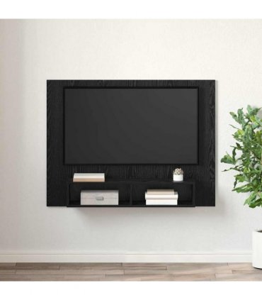 vidaXL TV Cabinet Set Black Oak 120 x 23.5 x 90 cm Engineered Wood