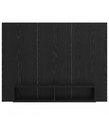 vidaXL TV Cabinet Set Black Oak 120 x 23.5 x 90 cm Engineered Wood