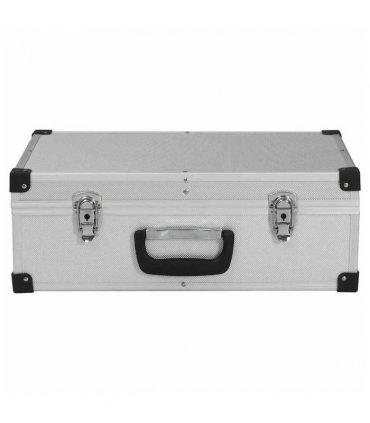 vidaXL Tool Suitcase 46x33x16 cm Silver Aluminium