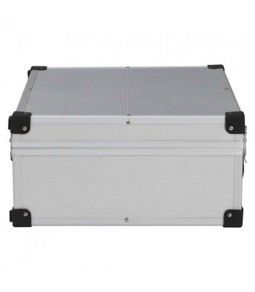 vidaXL Tool Suitcase 46x33x16 cm Silver Aluminium