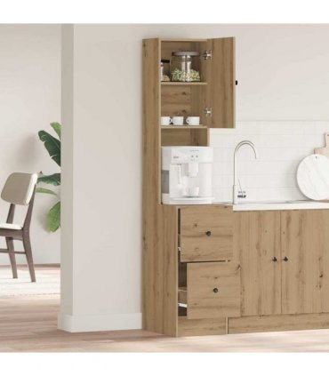 vidaXL Kitchen Sideboard with Drawer Artisan Oak 32 x 50 x 180 cm