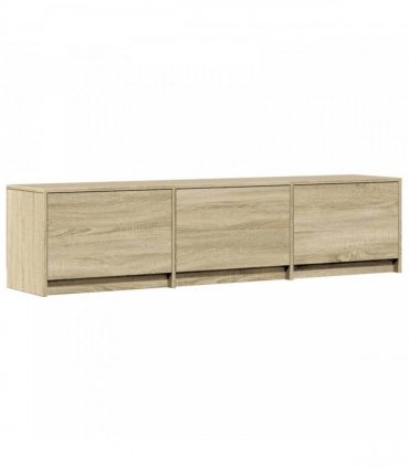 vidaXL TV Cabinet with LED Sonoma 165 x 34 x 40 cm Engineered Wood