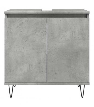 vidaXL Bathroom Cabinet Concrete Grey 58x33x60 cm Engineered Wood