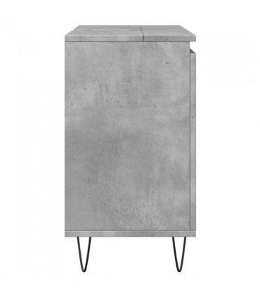 vidaXL Bathroom Cabinet Concrete Grey 58x33x60 cm Engineered Wood