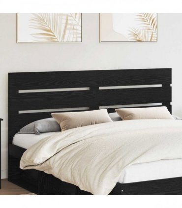 vidaXL Headboard Black Oak 100 cm Engineered Wood
