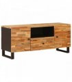 vidaXL TV Cabinet with Shelf Brown 105 x 33 x 46 cm Solid Mango Wood
