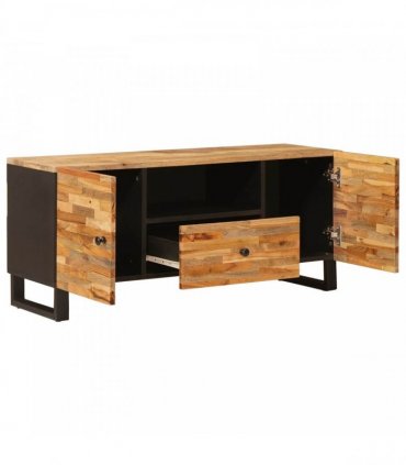 vidaXL TV Cabinet with Shelf Brown 105 x 33 x 46 cm Solid Mango Wood