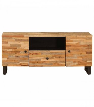 vidaXL TV Cabinet with Shelf Brown 105 x 33 x 46 cm Solid Mango Wood