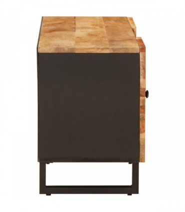 vidaXL TV Cabinet with Shelf Brown 105 x 33 x 46 cm Solid Mango Wood
