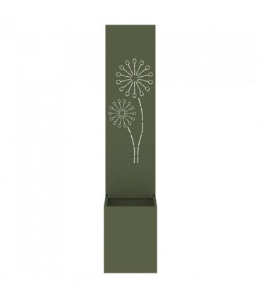vidaXL Garden Privacy Screen Olive green 32 x 150 cm Cold-rolled steel