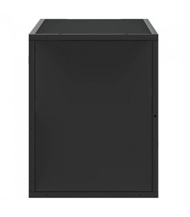 vidaXL TV Cabinet Black 80x31x39.5 cm Engineered Wood and Metal