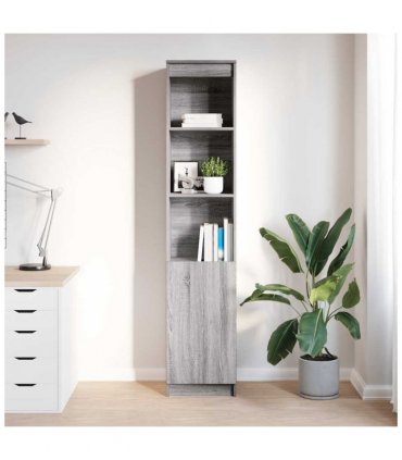 vidaXL Highboard Grey Sonoma 37.5x35x180 cm Engineered Wood