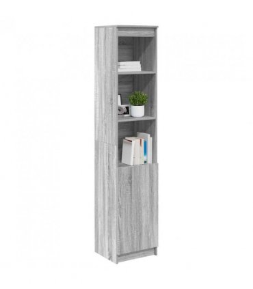 vidaXL Highboard Grey Sonoma 37.5x35x180 cm Engineered Wood