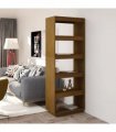 vidaXL Book Cabinet/Room Divider Honey Brown 60x35x167 cm Solid Pinewood