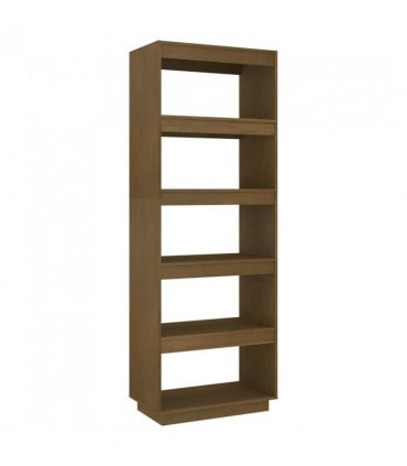 vidaXL Book Cabinet/Room Divider Honey Brown 60x35x167 cm Solid Pinewood